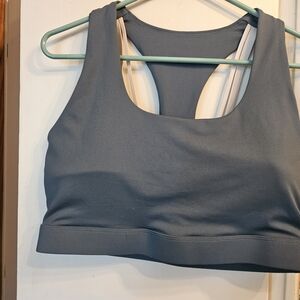 Fabletics Teal Sports Bra with Cream Straps Sz XXL